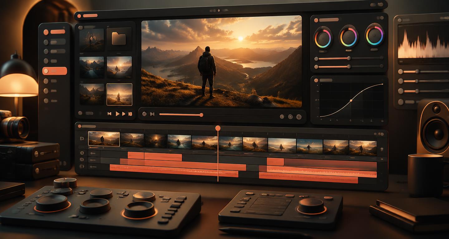 VidVisions Video-Produktionsoberfläche
